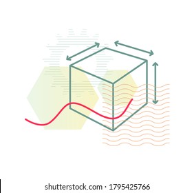 Diseño del producto - Dimensiones - Icono como archivo EPS 10
