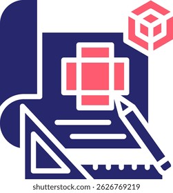 Product Design Icon Fill Vector Illustration