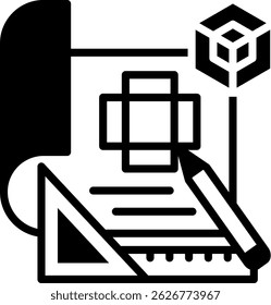 Product Design Icon Mixed Vector Illustration