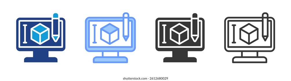 Product Design icon set multiple style collection
