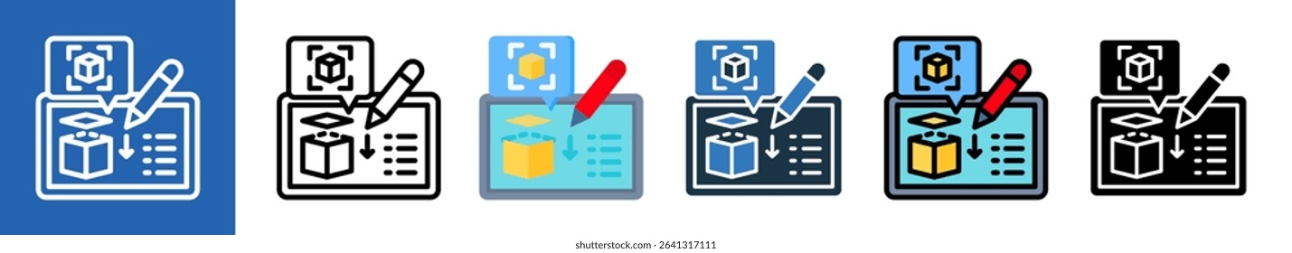 Product Design multiple icon style vector illustration