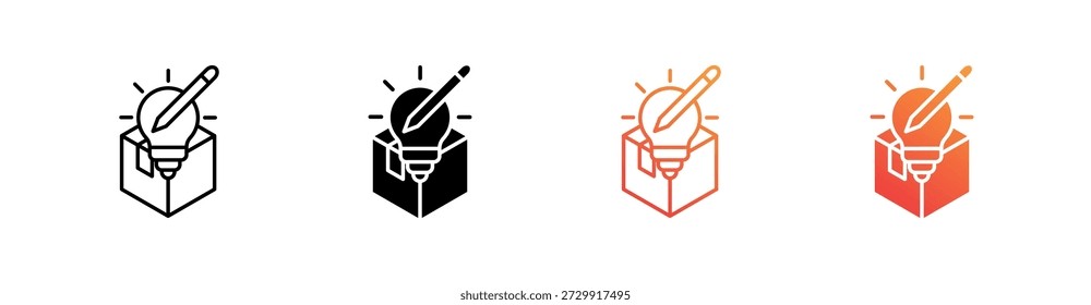 Producto de Diseño de Estilo Múltiple Conjunto de Iconos Vector