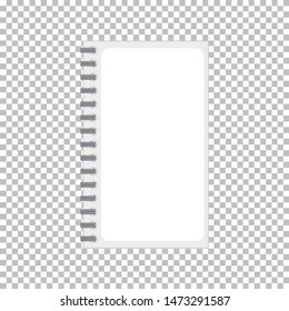 Product design template of notebook with no graphic  illustration