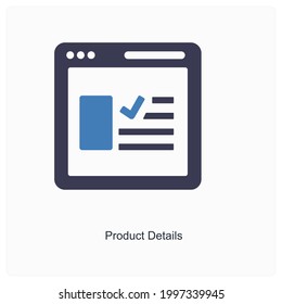 Product Details or Information Icon Concept 