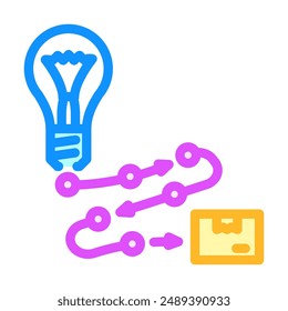 product development business process color icon vector. product development business process sign. isolated symbol illustration