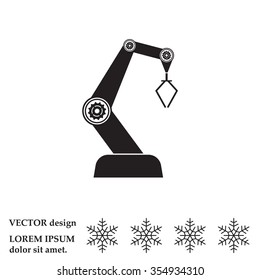 Product development concept icon. robot icon. industry robot icon, robotic arm, rescue robot.