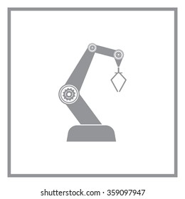 Product development concept icon. robot icon. industry robot icon, robotic arm, rescue robot.