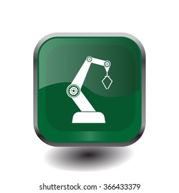 Product development concept icon. robot icon. industry robot icon, robotic arm, rescue robot.