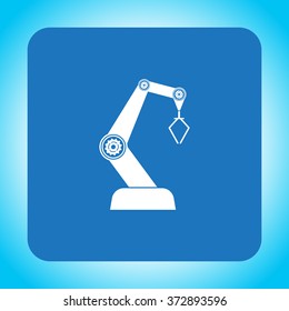 Product development concept icon. robot icon. industry robot icon, robotic arm, rescue robot.