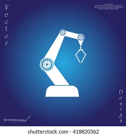 Product development concept icon. robot icon. industry robot icon, robotic arm, rescue robot.