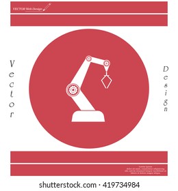 Product development concept icon. robot icon. industry robot icon, robotic arm, rescue robot.