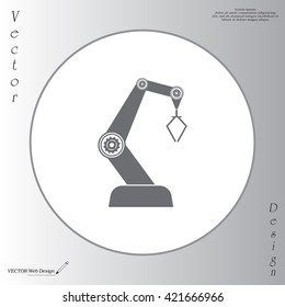 Product development concept icon. robot icon. industry robot icon, robotic arm, rescue robot.