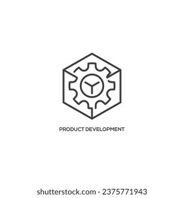 Product Development icon, business concept. Modern sign, linear pictogram, outline symbol, simple thin line vector design element template