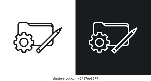 Product development icon designed in a line style on white background.