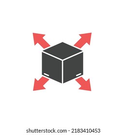 Symbol für Vektorelemente zur Produktentwicklung für Infografik-Web