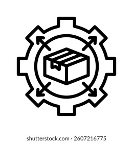 Product Development Line Vector Illustration On White Background.
