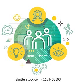 Product Development Process - Abstract Illustration as EPS 10 File