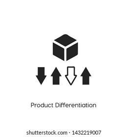 Product Differentiation Icon Vector Symbol Sign