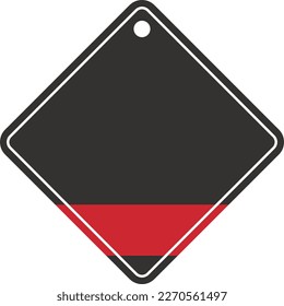 Product discount promotion label black red