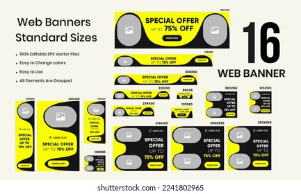 Product discount set banner design for social media posts