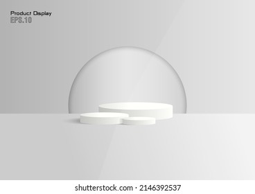 Product display mockup for product present with solf lighting background,Cosmetic background,product show