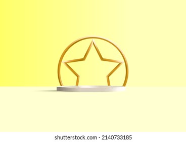 Product display podium decorated for product present with nature background,Cosmetic background,product show