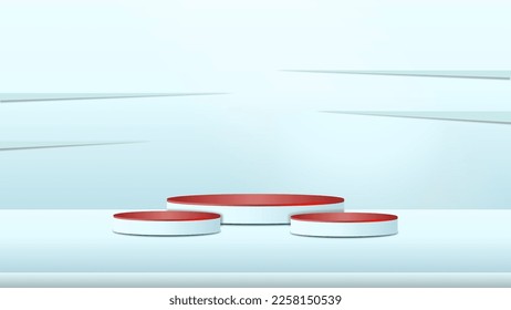 Product display podium on background	