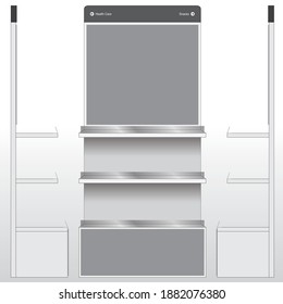 
Product display rack, shelf vector file