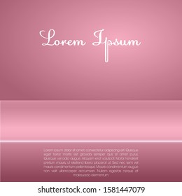 Product display wallpaper. Vector countertop, shelf template. Realistic backdrop with gradient. Blank wall.