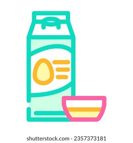 product egg chicken farm food color icon vector. product egg chicken farm food sign. isolated symbol illustration