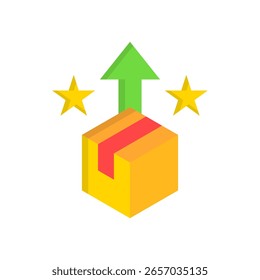 Product Enhancement Icon Flat Vector Illustration