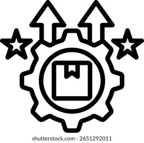 Product Enhancements Icon Outline Vector Illustration
