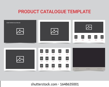 Diseño de vectores de diseño de plantillas de catálogo de productos y muebles10 Diseño minimilista