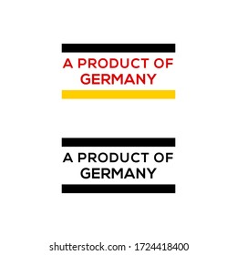 a product of Germany stamp or seal design vector download