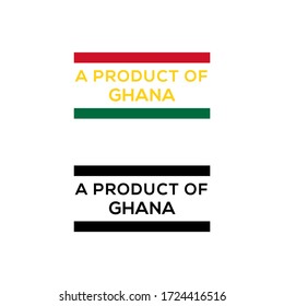 a product of Ghana stamp or seal design vector download