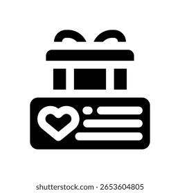 product glyph icon. Strong and solid vector icon for websites, mobile interfaces, presentations, and visual branding. High quality and easy to edit.