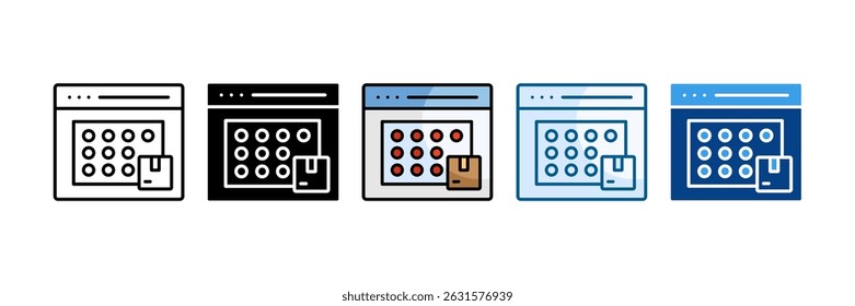 Product Heatmap Icon Set Multiple Style Collection