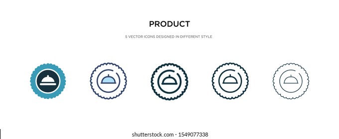 product icon in different style vector illustration. two colored and black product vector icons designed in filled, outline, line and stroke style can be used for web, mobile, ui