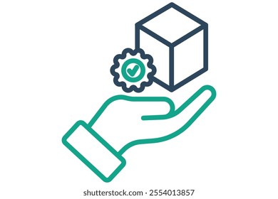 Product icon. line icon style. icon related to procurement. procurement management elements vector illustration