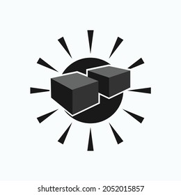 Product Icon. Manufacture Output Symbol  - Vector.