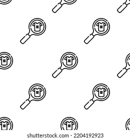 product icon pattern. Seamless product pattern on white background.