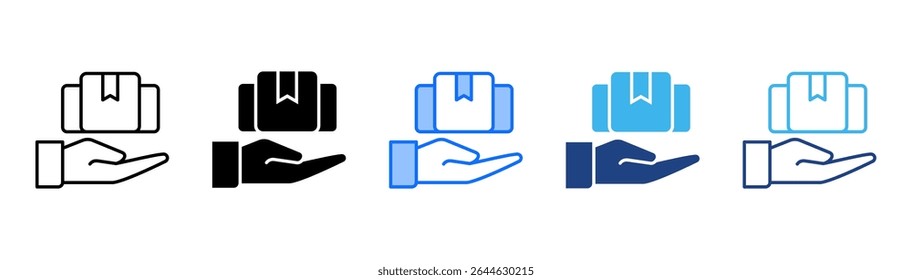 Product icon set multiple style collection