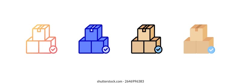 Product Icon set multiple style collection