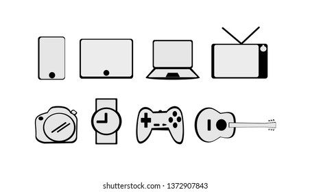 Product icon set simple vector.