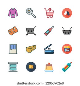 product icon set. vector set about soap, fried egg, scanning and cheese icons set.