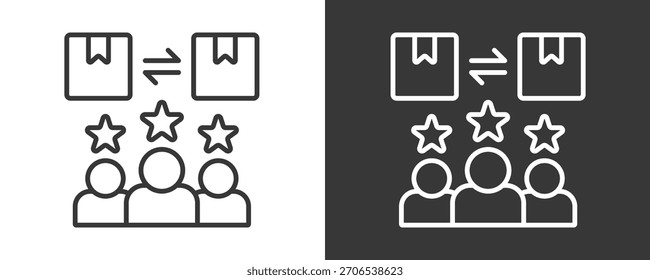 Conjunto De Iconos De Producto Colección De Vector Aislado En Blanco Y Negro