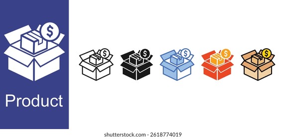 Product icon sets collection multi style
