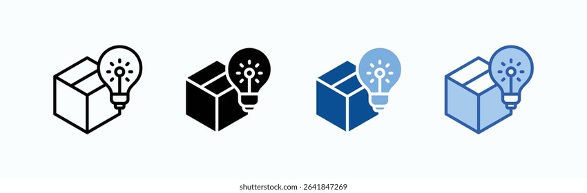 Product icon sheet multiple style collection isolated vector