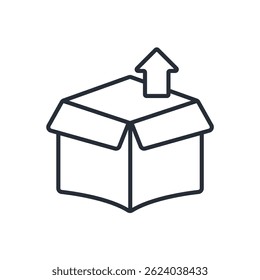 icono de producto. Vector. Movimiento editable. signo de estilo lineal para uso Diseño web, logotipo. Ilustración de símbolo.