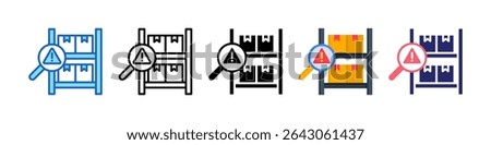 Product Identification Multiple Style Icon Set Collection.